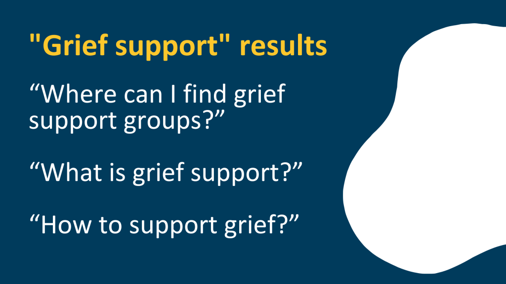 grief support results