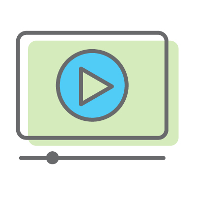 Icon of an online video player