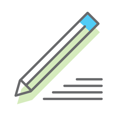 Pencil writing icon